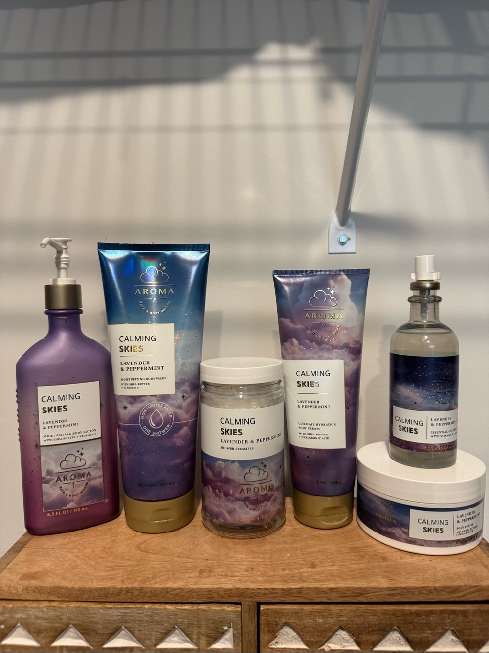 Aroma Calming Skies Lavender & Peppermint Bath Set